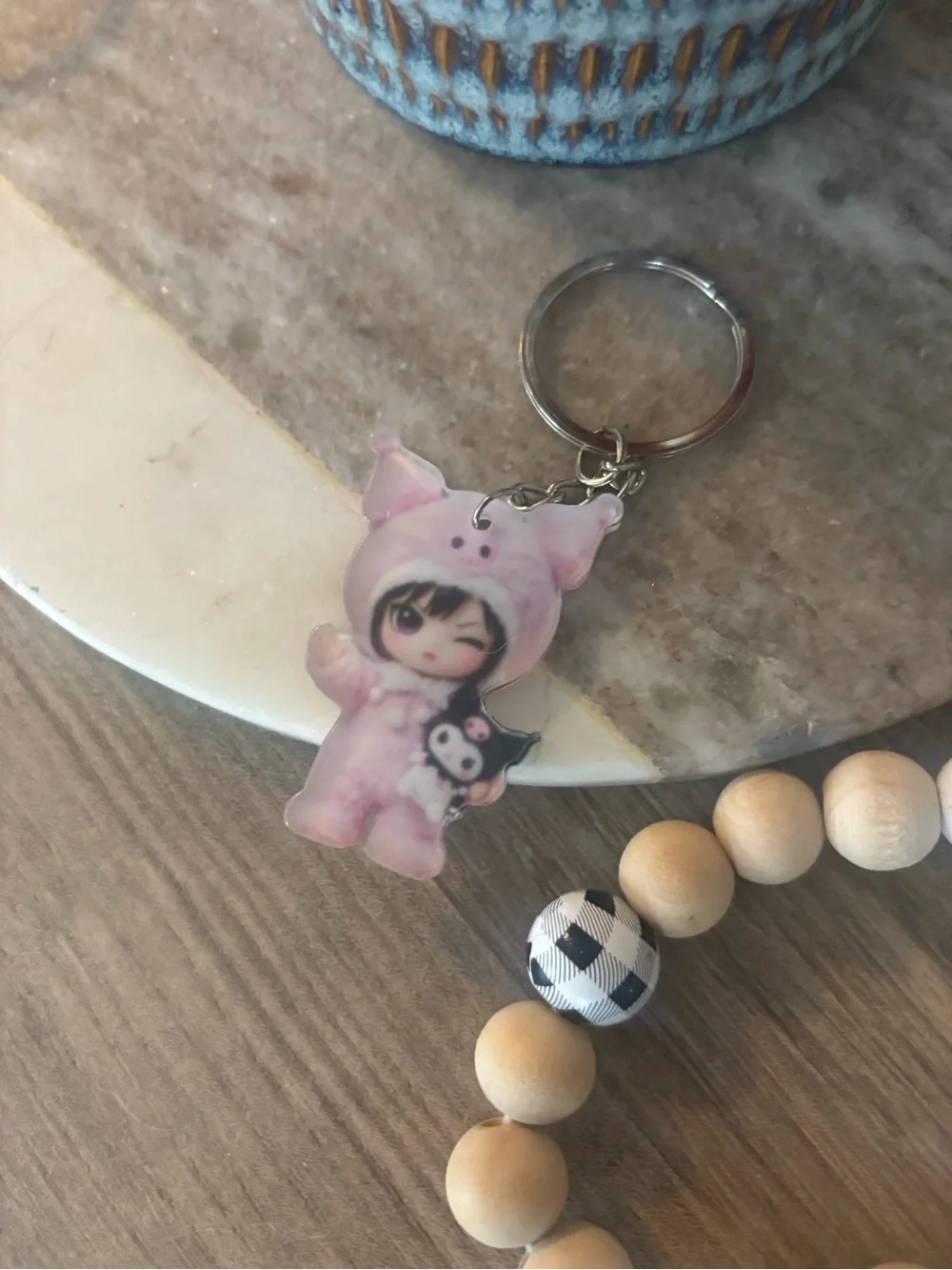 Kuromi Pink 🩷 Keychain - Cute  Accessory!!!